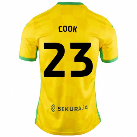 Kandiny Herren Olivia Cook #23 Gelb Grün Heimtrikot Trikot 2024/25 T-Shirt Österreich