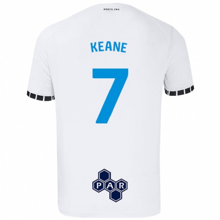 Kandiny Uomo Maglia Will Keane #7 Bianco Kit Gara Home 2024/25 Maglietta