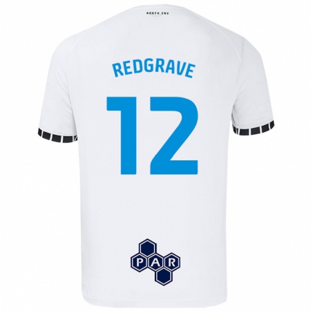 Kandiny Hombre Camiseta Jodie Redgrave #12 Blanco 1ª Equipación 2024/25 La Camisa