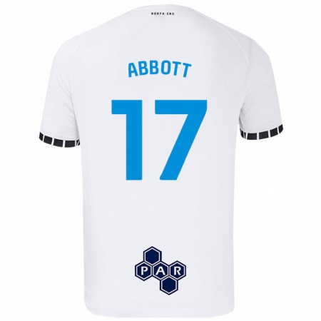 Kandiny Hombre Camiseta Becky Abbott #17 Blanco 1ª Equipación 2024/25 La Camisa