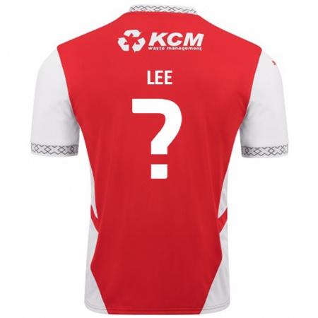 Kandiny Hombre Camiseta Cohen Lee #0 Rojo Blanco 1ª Equipación 2024/25 La Camisa