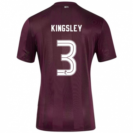 Kandiny Herren Stephen Kingsley #3 Burgundrot Heimtrikot Trikot 2024/25 T-Shirt Österreich