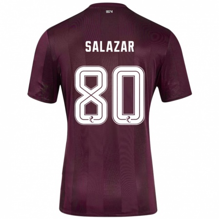 Kandiny Herren Andrés Salazar #80 Burgundrot Heimtrikot Trikot 2024/25 T-Shirt Österreich