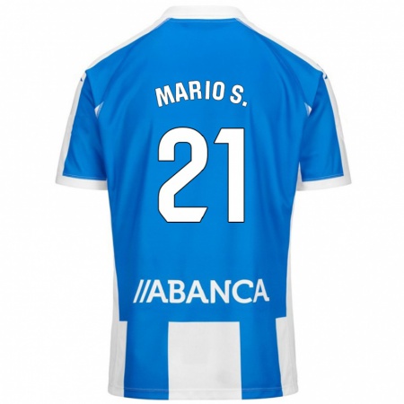 Kandiny Heren Mario Soriano #21 Blauw Wit Thuisshirt Thuistenue 2024/25 T-Shirt België