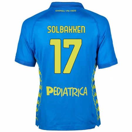 Kandiny Hombre Camiseta Ola Solbakken #17 Azul 1ª Equipación 2024/25 La Camisa