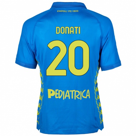 Kandiny Hombre Camiseta Francesco Donati #20 Azul 1ª Equipación 2024/25 La Camisa