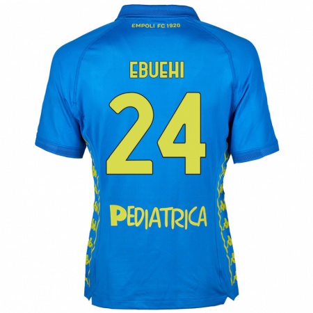 Kandiny Hombre Camiseta Tyronne Ebuehi #24 Azul 1ª Equipación 2024/25 La Camisa