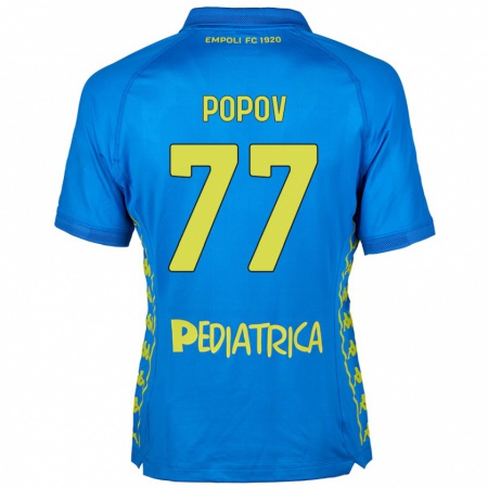 Kandiny Herren Bogdan Popov #77 Blau Heimtrikot Trikot 2024/25 T-Shirt Österreich