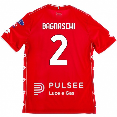 Kandiny Herren Alessandro Bagnaschi #2 Rot Weiß Heimtrikot Trikot 2024/25 T-Shirt Österreich