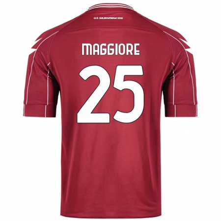 Kandiny Män Giulio Maggiore #25 Bourgogne Hemmatröja Matchtröjor 2024/25 Tröjor T-Tröja