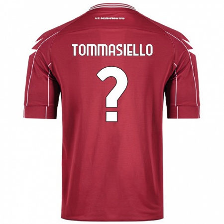 Kandiny Heren Francesco Tommasiello #0 Bordeauxrood Thuisshirt Thuistenue 2024/25 T-Shirt België