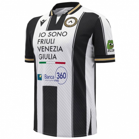 Kandiny Uomo Maglia Gonçalo Esteves #3 Bianco Nero Kit Gara Home 2024/25 Maglietta