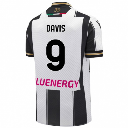 Kandiny Herren Keinan Davis #9 Weiß Schwarz Heimtrikot Trikot 2024/25 T-Shirt Österreich