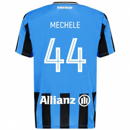 Kandiny Homem Camisola Brandon Mechele #44 Céu Azul Preto Principal 2024/25 Camisa Brasil