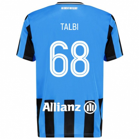 Kandiny Uomo Maglia Chemsdine Talbi #68 Azzurro Nero Kit Gara Home 2024/25 Maglietta