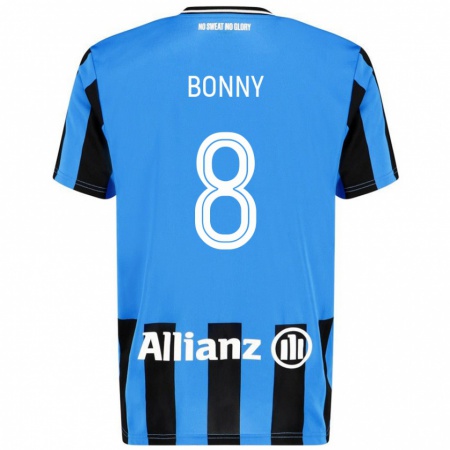 Kandiny Uomo Maglia Chionne Bonny #8 Azzurro Nero Kit Gara Home 2024/25 Maglietta