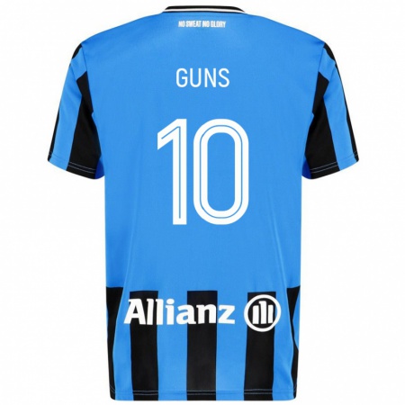 Kandiny Uomo Maglia Celien Guns #10 Azzurro Nero Kit Gara Home 2024/25 Maglietta