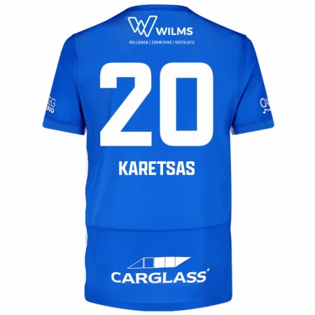 Kandiny Herren Konstantinos Karetsas #20 Blau Heimtrikot Trikot 2024/25 T-Shirt Österreich