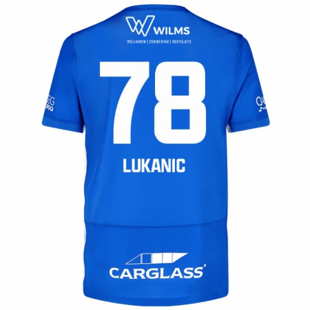 Kandiny Heren Luka Lukanic #78 Blauw Thuisshirt Thuistenue 2024/25 T-Shirt België