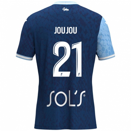 Kandiny Uomo Maglia Antoine Joujou #21 Azzurro Blu Scuro Kit Gara Home 2024/25 Maglietta