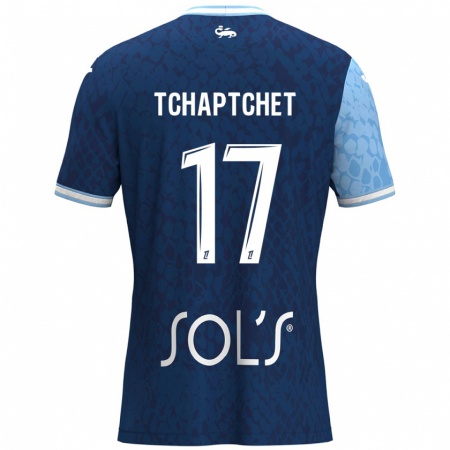 Kandiny Herren Chanel Tchaptchet #17 Himmelblau Dunkelblau Heimtrikot Trikot 2024/25 T-Shirt Österreich