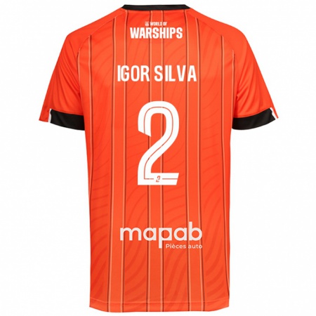 Kandiny Heren Igor Silva #2 Oranje Thuisshirt Thuistenue 2024/25 T-Shirt België