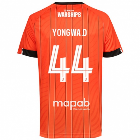 Kandiny Hombre Camiseta Darlin Yongwa #44 Naranja 1ª Equipación 2024/25 La Camisa