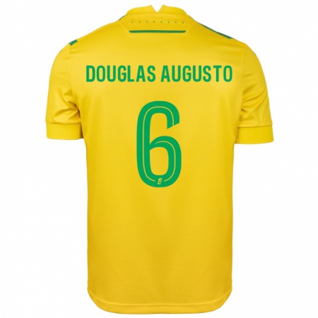 Kandiny Heren Douglas Augusto #6 Geel Groen Thuisshirt Thuistenue 2024/25 T-Shirt België