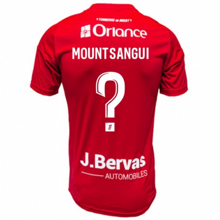 Kandiny Uomo Maglia Warren Mountsangui #0 Rosso Bianco Kit Gara Home 2024/25 Maglietta