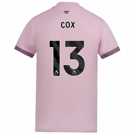 Kandiny Hombre Camiseta Matthew Cox #13 Rosa 2ª Equipación 2024/25 La Camisa