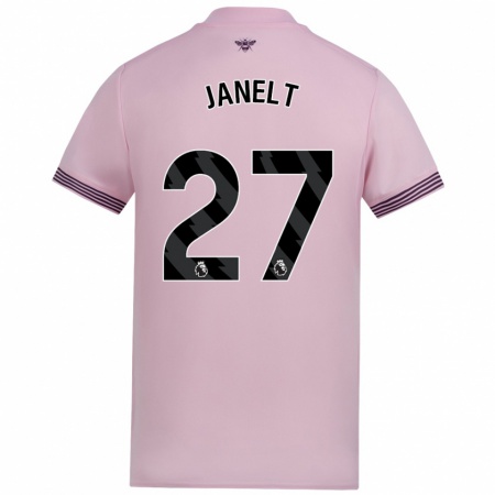 Kandiny Herren Vitaly Janelt #27 Rosa Auswärtstrikot Trikot 2024/25 T-Shirt Österreich