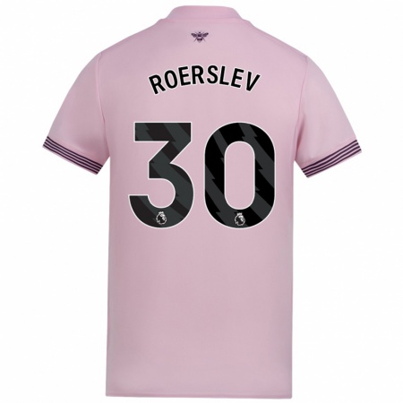 Kandiny Herren Mads Roerslev #30 Rosa Auswärtstrikot Trikot 2024/25 T-Shirt Österreich