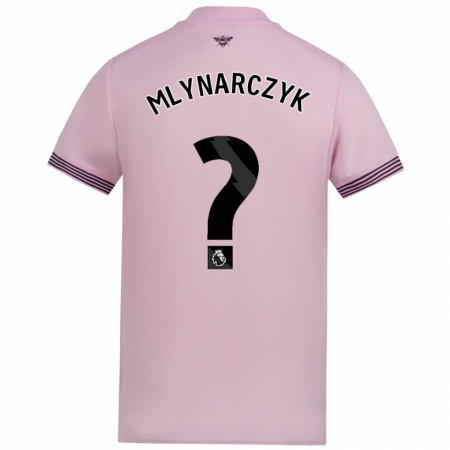 Kandiny Män Adam Mlynarczyk #0 Rosa Bortatröja Matchtröjor 2024/25 Tröjor T-Tröja