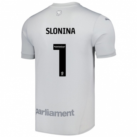 Kandiny Män Gabriel Slonina #1 Silvergrå Bortatröja Matchtröjor 2024/25 Tröjor T-Tröja