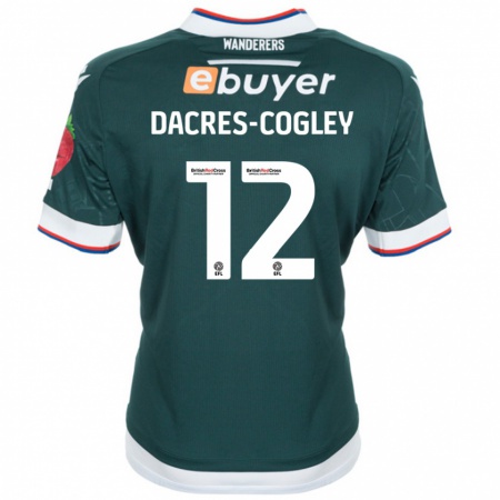 Kandiny Uomo Maglia Josh Dacres-Cogley #12 Verde Scuro Kit Gara Away 2024/25 Maglietta