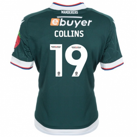 Kandiny Herren Aaron Collins #19 Dunkelgrün Auswärtstrikot Trikot 2024/25 T-Shirt Österreich