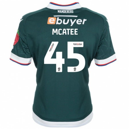 Kandiny Hombre Camiseta John Mcatee #45 Verde Oscuro 2ª Equipación 2024/25 La Camisa