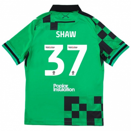 Kandiny Heren Kofi Shaw #37 Groen Zwart Uitshirt Uittenue 2024/25 T-Shirt België