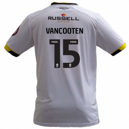 Kandiny Uomo Maglia Terence Vancooten #15 Bianco Kit Gara Away 2024/25 Maglietta