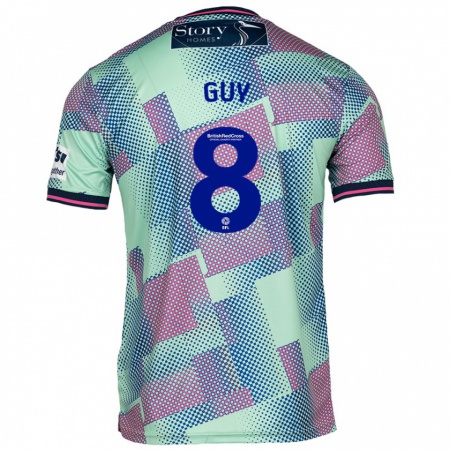 Kandiny Hombre Camiseta Callum Guy #8 Verde 2ª Equipación 2024/25 La Camisa