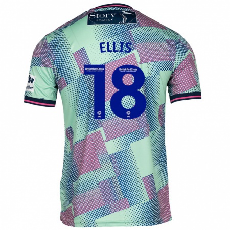 Kandiny Uomo Maglia Jack Ellis #18 Verde Kit Gara Away 2024/25 Maglietta