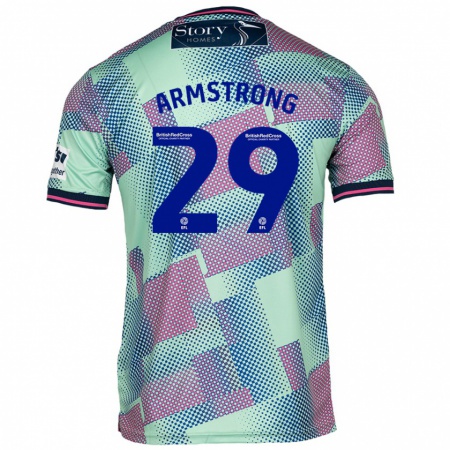 Kandiny Uomo Maglia Luke Armstrong #29 Verde Kit Gara Away 2024/25 Maglietta