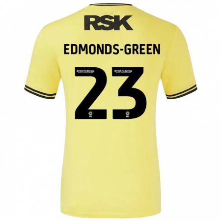 Kandiny Uomo Maglia Rarmani Edmonds-Green #23 Giallo Nero Kit Gara Away 2024/25 Maglietta