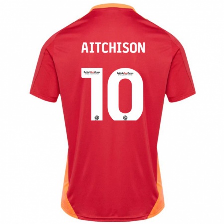 Kandiny Hombre Camiseta Jack Aitchison #10 Azul Blanquecino 2ª Equipación 2024/25 La Camisa