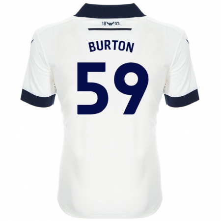 KandinyメンズKasway Burton#59ホワイト ネイビーブルーアウェイシャツ2024/25ジャージーユニフォーム