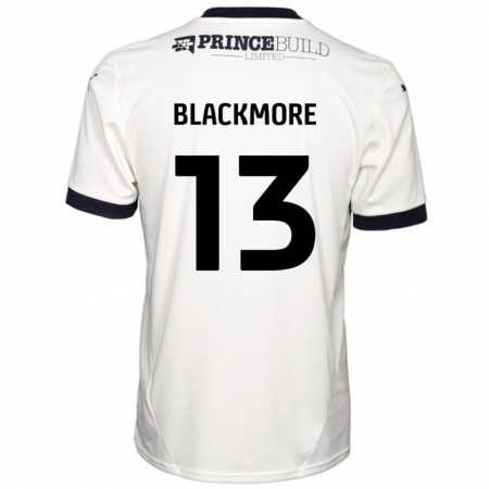 Kandiny Hombre Camiseta Will Blackmore #13 Blanquecino Negro 2ª Equipación 2024/25 La Camisa