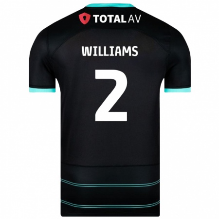 Kandiny Herren Jordan Williams #2 Schwarz Auswärtstrikot Trikot 2024/25 T-Shirt Österreich