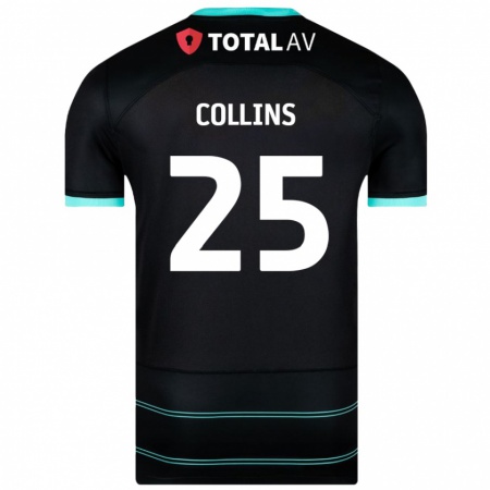 Kandiny Uomo Maglia Izzy Collins #25 Nero Kit Gara Away 2024/25 Maglietta