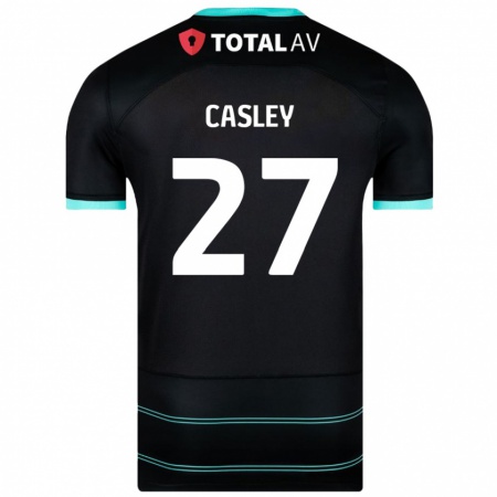 Kandiny Uomo Maglia Riva Casley #27 Nero Kit Gara Away 2024/25 Maglietta