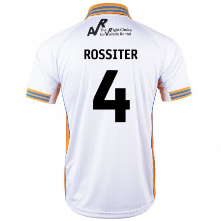 Kandiny Hombre Camiseta Jordan Rossiter #4 Blanco 2ª Equipación 2024/25 La Camisa